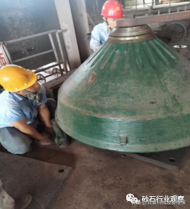 圆锥破动锥衬板破裂失效5种原因及处理措施
