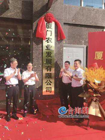 激活农业产业 助力“三农”经济 厦门农业发展有限公司昨揭牌
