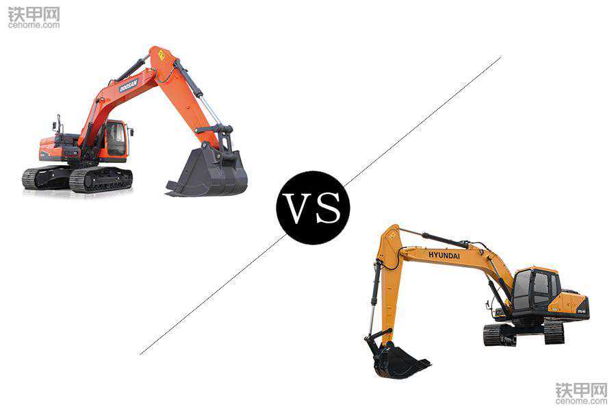 挖掘机性价比之选，斗山DX215-9C对比现代R215VS